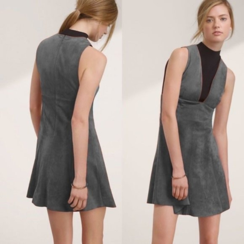Aritzia vegan suede Montbrun mini dress